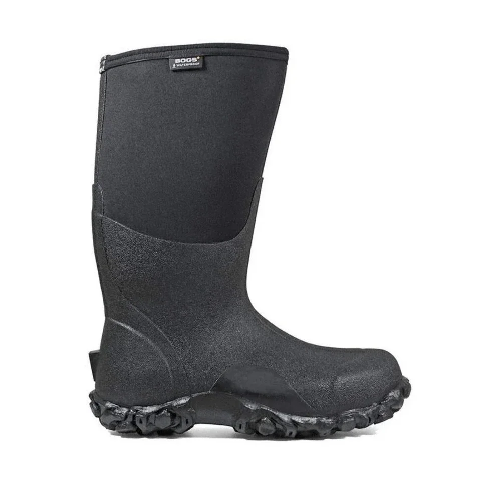 BOGS Classic High Men's Size 13 Black Waterproof Boots New in Box
